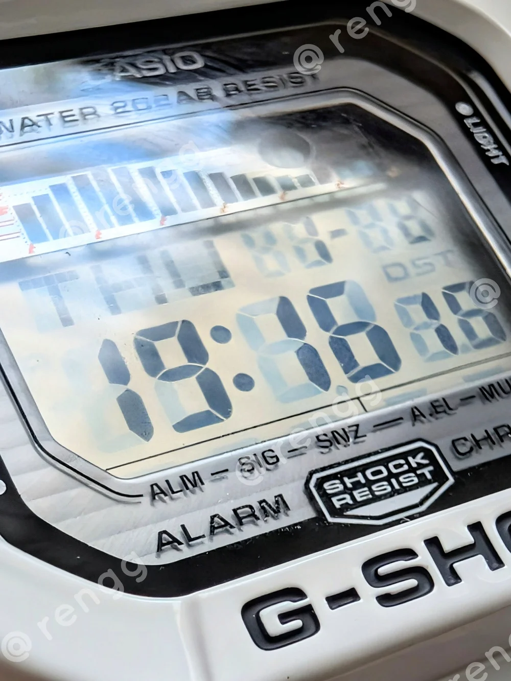 Casio G-SHOCK White Digital Watch Kanagawa
